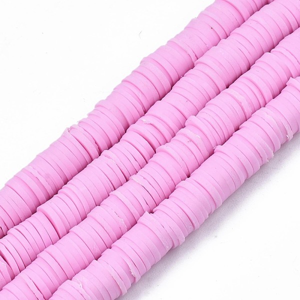 PandaHall Handmade Polymer Clay Beads Strands, for DIY Jewelry Crafts Supplies, Heishi Beads, Disc/Flat Round, Pearl Pink, 6x0.5~1mm, Hole..., Purple
PandaHall Handmade Polymer Clay Beads Strands, for DIY Jewelry Crafts Supplies, Heishi Beads, Disc/Flat Round, Pearl Pink, 6x0.5~1mm, Hole..., Purple