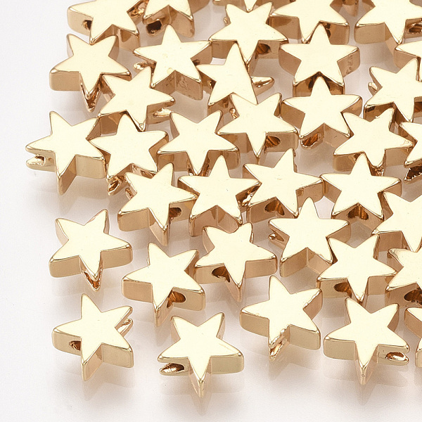 PandaHall Brass Beads, Star, Real 18K Gold Plated, 6x6x3mm, Hole: 1mm Brass Star
PandaHall Brass Beads, Star, Real 18K Gold Plated, 6x6x3mm, Hole: 1mm Brass Star