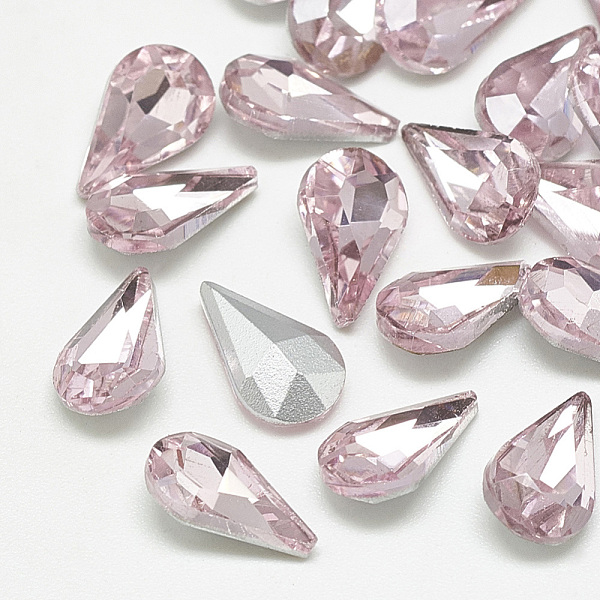 PandaHall Pointed Back Glass Rhinestone Cabochons, Back Plated, Faceted, teardrop, Light Rose, 10x6x3mm Glass Rhinestone Teardrop Pink
PandaHall Pointed Back Glass Rhinestone Cabochons, Back Plated, Faceted, teardrop, Light Rose, 10x6x3mm Glass Rhinestone Teardrop Pink