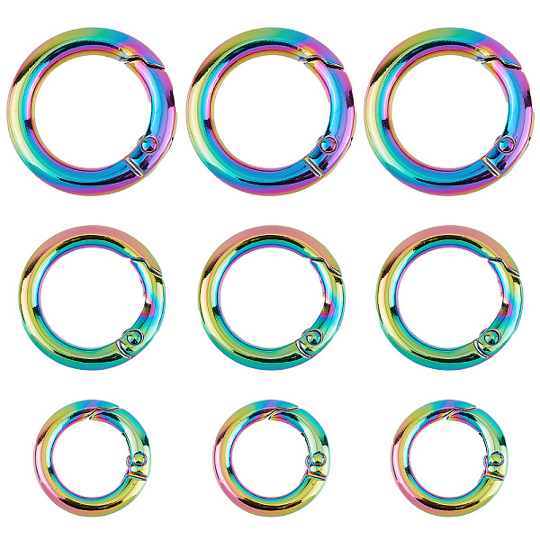 PandaHall Gorgecraft 12Pcs 3 Style Rainbow Color Alloy Spring Gate Rings, for Handbag Ornaments Decoration, Ring, 19.6~28x3.8~4mm, Hole...
PandaHall Gorgecraft 12Pcs 3 Style Rainbow Color Alloy Spring Gate Rings, for Handbag Ornaments Decoration, Ring, 19.6~28x3.8~4mm, Hole...
