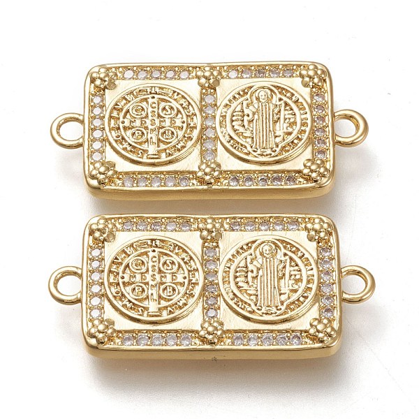 PandaHall Brass Micro Pave Cubic Zirconia Links Connectors, Rectangle with Cssml Ndsmd Cross God Father Religious Christianity, Clear, Real...
PandaHall Brass Micro Pave Cubic Zirconia Links Connectors, Rectangle with Cssml Ndsmd Cross God Father Religious Christianity, Clear, Real...