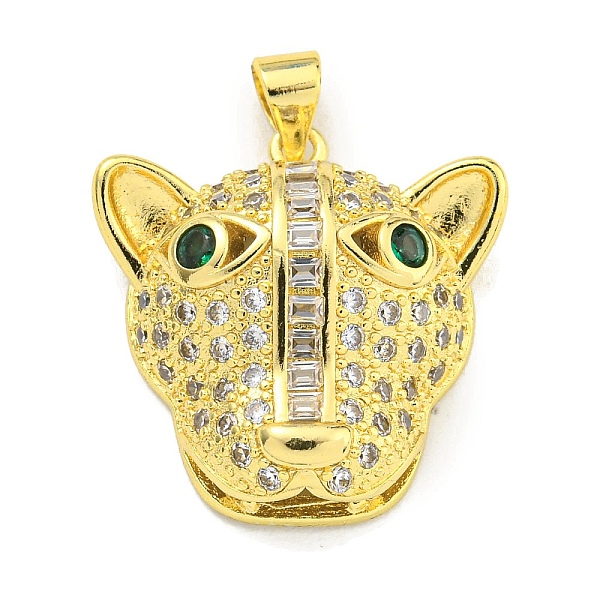 PandaHall Brass Micro Pave Cubic Zirconia Pendants, Real 18K Gold Plated Leopard Head Charms, Clear, 22x22x7mm, Hole: 4.5x3mm Brass+Cubic...
PandaHall Brass Micro Pave Cubic Zirconia Pendants, Real 18K Gold Plated Leopard Head Charms, Clear, 22x22x7mm, Hole: 4.5x3mm Brass+Cubic...