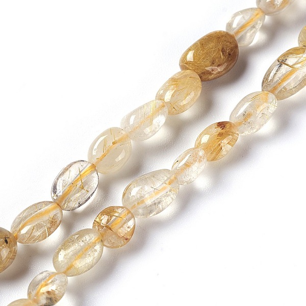 PandaHall Natural Gold Rutilated Quartz Beads Strands, Tumbled Stone, Nuggets, 6~10x5~7mm, Hole: 1mm, about 54pcs/strand, 15.5 inch(39.5cm)...
PandaHall Natural Gold Rutilated Quartz Beads Strands, Tumbled Stone, Nuggets, 6~10x5~7mm, Hole: 1mm, about 54pcs/strand, 15.5 inch(39.5cm)...