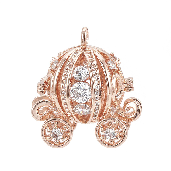 PandaHall Brass Cage Pendants, For Chime Ball Pendant Necklaces Making, with Micro Pave Cubic Zirconia, Hollow Pumpkin Carriage, Clear, Rose...
PandaHall Brass Cage Pendants, For Chime Ball Pendant Necklaces Making, with Micro Pave Cubic Zirconia, Hollow Pumpkin Carriage, Clear, Rose...