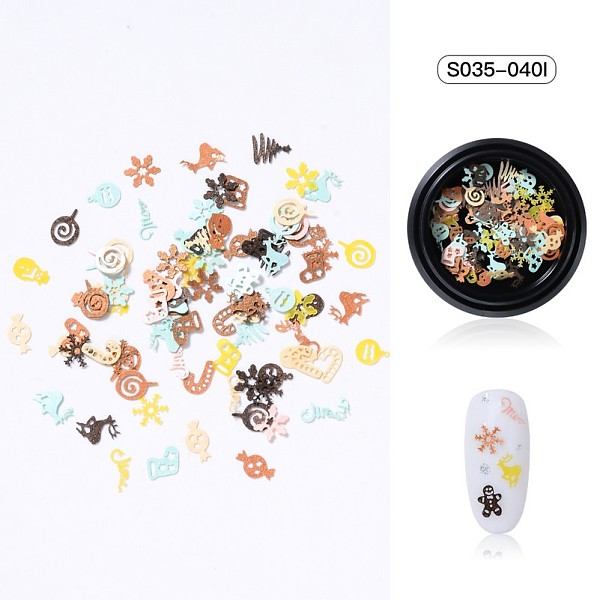 PandaHall Christmas Theme Paper Nail Decals Art Patch, Nail Art Sequins Decals Decoration Supplies, Mixed Shapes, Mixed Color, 3~8x2~6x0.1mm..., Multicolor
PandaHall Christmas Theme Paper Nail Decals Art Patch, Nail Art Sequins Decals Decoration Supplies, Mixed Shapes, Mixed Color, 3~8x2~6x0.1mm..., Multicolor