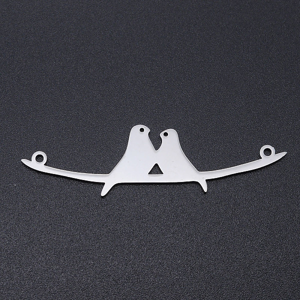 PandaHall 201 Stainless Steel Links connectors, Birds, Stainless Steel Color, 50x13.5x1mm, Hole: 1.5mm 201 Stainless Steel Bird
PandaHall 201 Stainless Steel Links connectors, Birds, Stainless Steel Color, 50x13.5x1mm, Hole: 1.5mm 201 Stainless Steel Bird