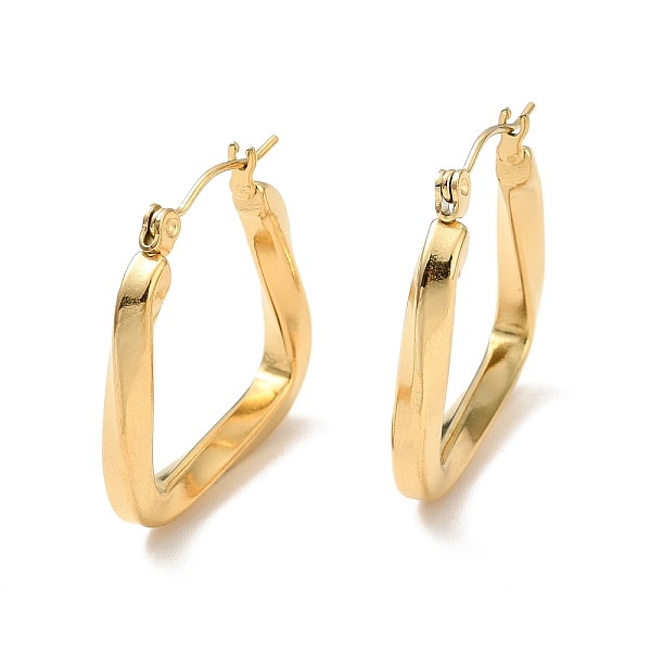 PandaHall Ion Plating(IP) 304 Stainless Steel Trapezoid Hoop Earrings for Women, Golden, 25x26x3.5mm, Pin: 0.7mm 304 Stainless Steel...
PandaHall Ion Plating(IP) 304 Stainless Steel Trapezoid Hoop Earrings for Women, Golden, 25x26x3.5mm, Pin: 0.7mm 304 Stainless Steel...