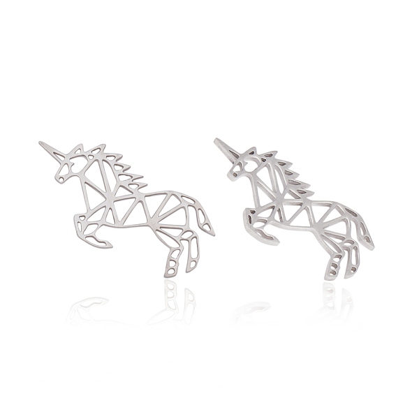 PandaHall 201 Stainless Steel Filigree Joiners, Unicorn, Stainless Steel Color, 14x21x1mm 201 Stainless Steel Unicorn
PandaHall 201 Stainless Steel Filigree Joiners, Unicorn, Stainless Steel Color, 14x21x1mm 201 Stainless Steel Unicorn