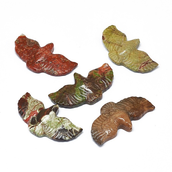 PandaHall Natural Ocean Jasper Beads, Half Drilled, Bird, 26~27x49~50x8~8.5mm, Hole: 1.2~1.4mm Ocean Jasper Bird
PandaHall Natural Ocean Jasper Beads, Half Drilled, Bird, 26~27x49~50x8~8.5mm, Hole: 1.2~1.4mm Ocean Jasper Bird