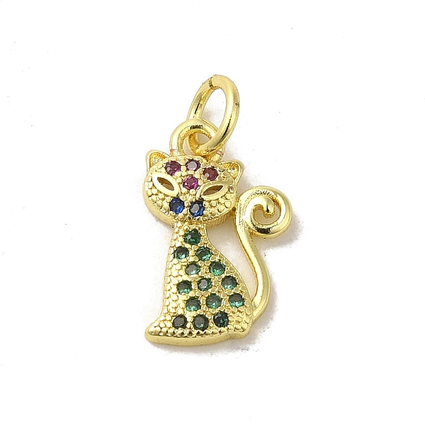 PandaHall Real 18K Gold Plated Brass Pave Colorful Cubic Zirconia Pendants, with Jump Rings, Cat Shape, 14x9x2mm, Hole: 3mm Brass+Cubic...
PandaHall Real 18K Gold Plated Brass Pave Colorful Cubic Zirconia Pendants, with Jump Rings, Cat Shape, 14x9x2mm, Hole: 3mm Brass+Cubic...