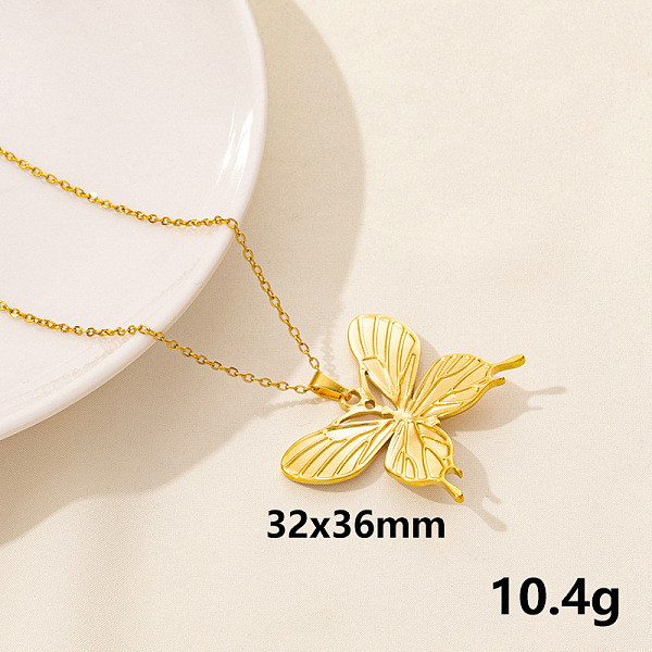 PandaHall 304 Stainless Steel Butterfly Pendant Necklaces, Chain Chain Necklaces Stainless Steel Butterfly
PandaHall 304 Stainless Steel Butterfly Pendant Necklaces, Chain Chain Necklaces Stainless Steel Butterfly