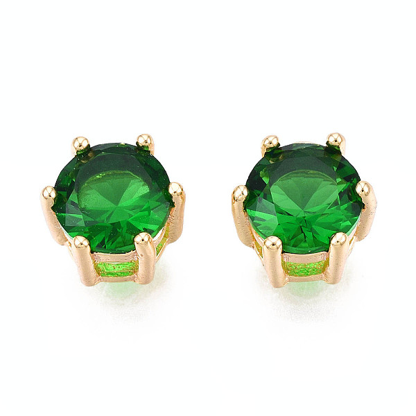 PandaHall Brass Inlaid Cubic Zirconia Charms, Real 18K Gold Plated, Flat Round, Cadmium Free & Nickel Free & Lead Free, Green, 7.5x7.5x5mm...
PandaHall Brass Inlaid Cubic Zirconia Charms, Real 18K Gold Plated, Flat Round, Cadmium Free & Nickel Free & Lead Free, Green, 7.5x7.5x5mm...