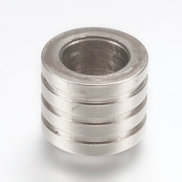 PandaHall 304 Stainless Steel Beads, Large Hole Beads, Grooved, Column, Stainless Steel Color, 10x8mm, Hole: 7mm 304 Stainless Steel Column
PandaHall 304 Stainless Steel Beads, Large Hole Beads, Grooved, Column, Stainless Steel Color, 10x8mm, Hole: 7mm 304 Stainless Steel Column