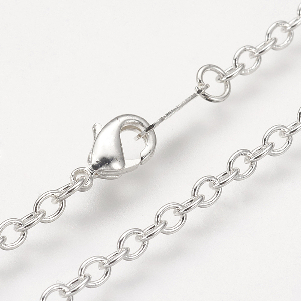 PandaHall Brass Cable Chain Necklaces, with Brass Lobster Claw Clasps, Silver, 18.9 inch Brass
PandaHall Brass Cable Chain Necklaces, with Brass Lobster Claw Clasps, Silver, 18.9 inch Brass