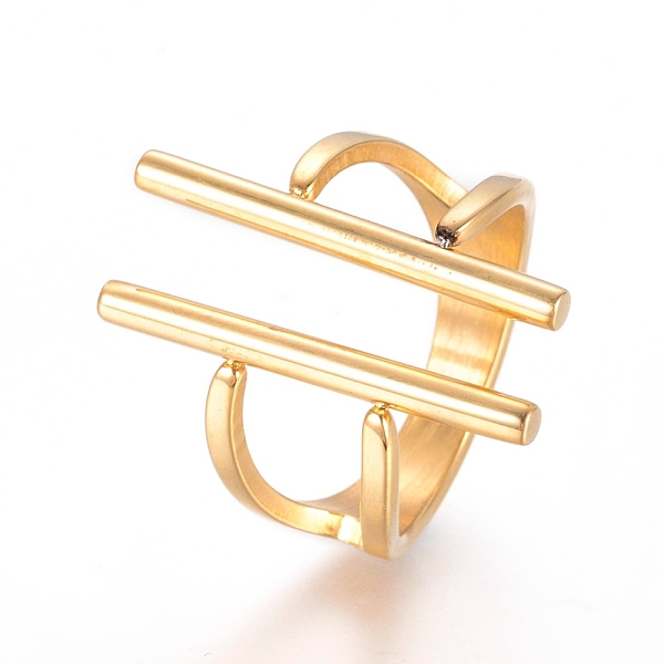 PandaHall Unisex 304 Stainless Steel Finger Rings, Cuff Rings, Open Rings, Golden, Size 7, 17mm 304 Stainless Steel
PandaHall Unisex 304 Stainless Steel Finger Rings, Cuff Rings, Open Rings, Golden, Size 7, 17mm 304 Stainless Steel