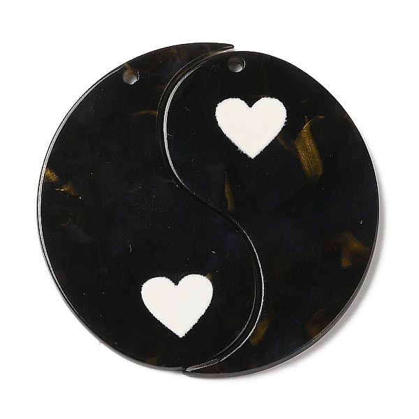 PandaHall Acrylic Pendant, Yinyang with Heart, Black, 47.5x2.5mm, Hole: 2mm Acrylic Yin-yang Black
PandaHall Acrylic Pendant, Yinyang with Heart, Black, 47.5x2.5mm, Hole: 2mm Acrylic Yin-yang Black