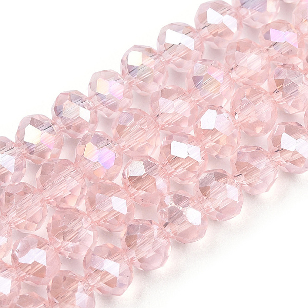 PandaHall Electroplate Transparent Glass Beads Strands, AB Color Plated, Faceted, Rondelle, Pink, 4x3mm, Hole: 0.9mm, about...
PandaHall Electroplate Transparent Glass Beads Strands, AB Color Plated, Faceted, Rondelle, Pink, 4x3mm, Hole: 0.9mm, about...