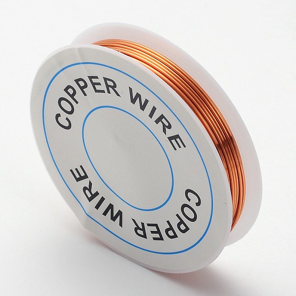 PandaHall Bare Copper Wire, Red Copper Color Copper Wire, Copper Jewelry Round Craft Copper Wire, Nickel Free, 20 Gauge, 0.8mm, about..., Brown
PandaHall Bare Copper Wire, Red Copper Color Copper Wire, Copper Jewelry Round Craft Copper Wire, Nickel Free, 20 Gauge, 0.8mm, about..., Brown