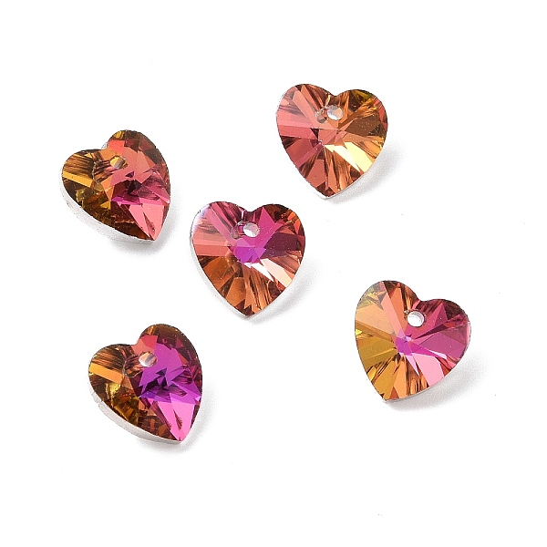 PandaHall Electroplate Glass Charms, Faceted, Heart, Copper, 10x10x5mm, Hole: 1mm Glass Heart Gold
PandaHall Electroplate Glass Charms, Faceted, Heart, Copper, 10x10x5mm, Hole: 1mm Glass Heart Gold