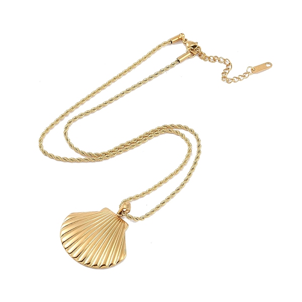 PandaHall 304 Stainless Steel Pendant Necklaces, Shell Shape, Golden, 17.91 inch(45.5cm) 304 Stainless Steel Shell Shape
PandaHall 304 Stainless Steel Pendant Necklaces, Shell Shape, Golden, 17.91 inch(45.5cm) 304 Stainless Steel Shell Shape