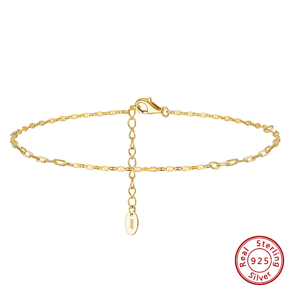 PandaHall 925 Sterling Silver Anklet, Real 14K Gold Plated, 8-5/8 inch(22cm) Sterling Silver
PandaHall 925 Sterling Silver Anklet, Real 14K Gold Plated, 8-5/8 inch(22cm) Sterling Silver