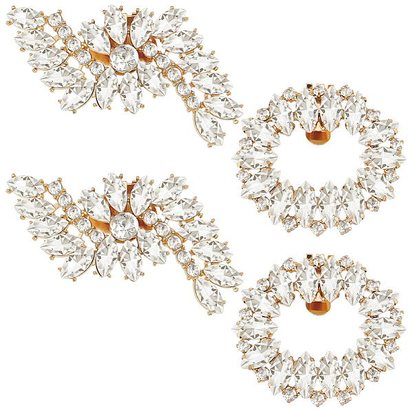 PandaHall Fingerinspire 4Pcs 2 Styles Alloy Rhinestone Shoe Decoration, Detachable Shoe Buckle Clips, Oval & Flower, Crystal..., Clear
PandaHall Fingerinspire 4Pcs 2 Styles Alloy Rhinestone Shoe Decoration, Detachable Shoe Buckle Clips, Oval & Flower, Crystal..., Clear