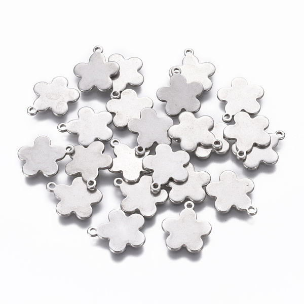 PandaHall 201 Stainless Steel Charms, Flower, Stainless Steel Color, 13.5x12x1mm, Hole: 1.2mm 201 Stainless Steel Flower
PandaHall 201 Stainless Steel Charms, Flower, Stainless Steel Color, 13.5x12x1mm, Hole: 1.2mm 201 Stainless Steel Flower