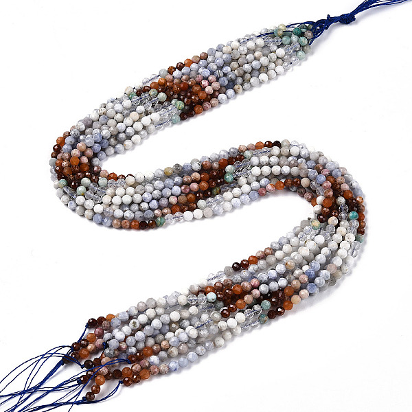 PandaHall Natural Mixed Gemstone Beads Strands, Round Beads, Faceted, 4x4mm, Hole: 0.6mm, about 104~108pcs/strand, 15.35''~15.75''(39~40cm)...
PandaHall Natural Mixed Gemstone Beads Strands, Round Beads, Faceted, 4x4mm, Hole: 0.6mm, about 104~108pcs/strand, 15.35''~15.75''(39~40cm)...