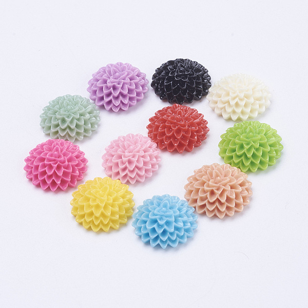 PandaHall Opaque Resin Cabochons, Flower, Mixed Color, 15x6mm Resin Flower Multicolor
PandaHall Opaque Resin Cabochons, Flower, Mixed Color, 15x6mm Resin Flower Multicolor