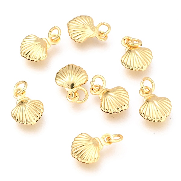 PandaHall Brass Charms, Long-Lasting Plated, with Jump Ring, Shell, Real 18K Gold Plated, 11x8x2.8mm, Hole: 2.5mm Brass Shell Shape
PandaHall Brass Charms, Long-Lasting Plated, with Jump Ring, Shell, Real 18K Gold Plated, 11x8x2.8mm, Hole: 2.5mm Brass Shell Shape