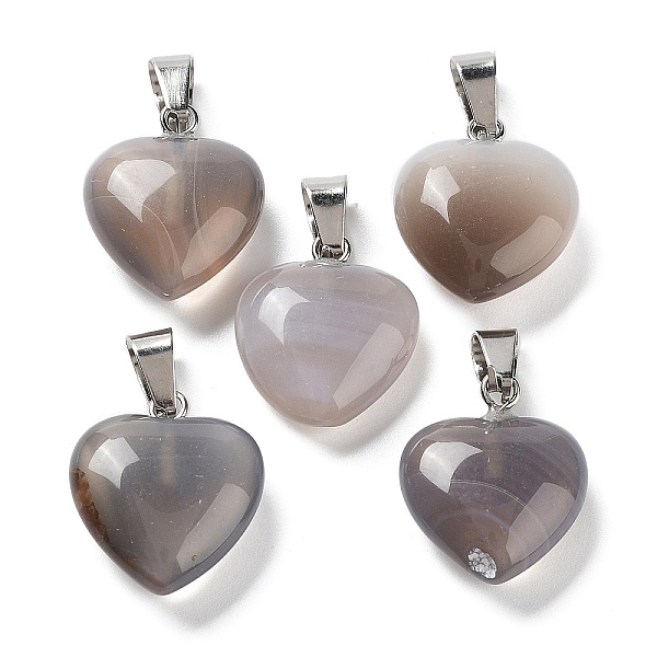 PandaHall Natural Grey Agate Charms, with Silver Tone Metal Findings, Heart, 16x6mm Grey Agate Heart
PandaHall Natural Grey Agate Charms, with Silver Tone Metal Findings, Heart, 16x6mm Grey Agate Heart