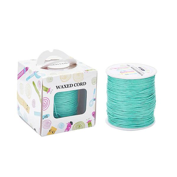 PandaHall Waxed Cotton Cords, Aquamarine, 1mm, about 100yards/roll(91.44m/roll), 300 feet/roll Waxed Cotton Cord Round Green
PandaHall Waxed Cotton Cords, Aquamarine, 1mm, about 100yards/roll(91.44m/roll), 300 feet/roll Waxed Cotton Cord Round Green