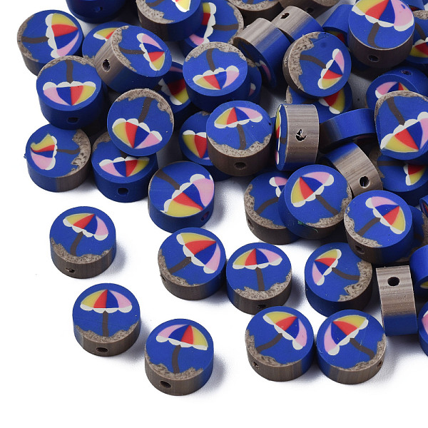 PandaHall Handmade Polymer Clay Beads, Flat Round with Umbrella, Blue, 10x4mm, Hole: 1.6mm Polymer Clay Flat Round Blue
PandaHall Handmade Polymer Clay Beads, Flat Round with Umbrella, Blue, 10x4mm, Hole: 1.6mm Polymer Clay Flat Round Blue