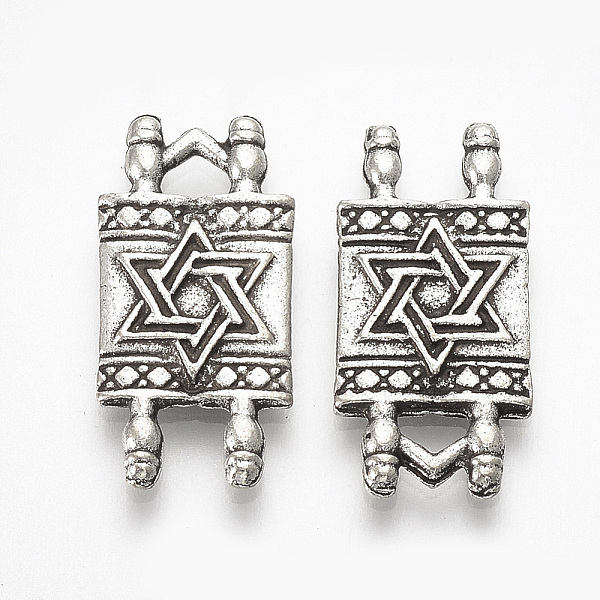 PandaHall Tibetan Style Alloy Pendants, Rectangle, Lead Free & Cadmium Free, Antique Silver, 20x9.5x1.5mm, Hole: 2x3mm, about 410pcs/500g...
PandaHall Tibetan Style Alloy Pendants, Rectangle, Lead Free & Cadmium Free, Antique Silver, 20x9.5x1.5mm, Hole: 2x3mm, about 410pcs/500g...