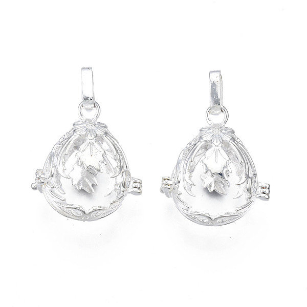 PandaHall Rack Plating Brass Locket Pendants, Cadmium Free & Lead Free, Teardrop with Leaf, Silver, 27x24.5x16mm, Hole: 3x8mm Brass Teardrop
PandaHall Rack Plating Brass Locket Pendants, Cadmium Free & Lead Free, Teardrop with Leaf, Silver, 27x24.5x16mm, Hole: 3x8mm Brass Teardrop