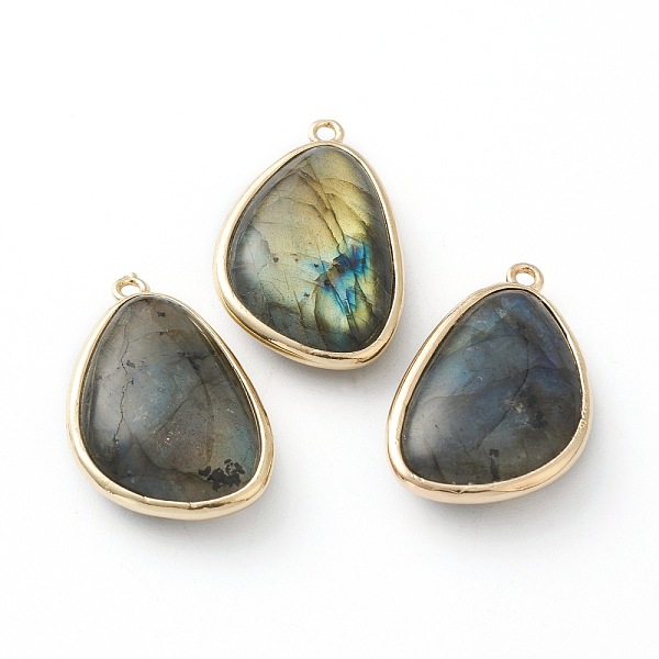 PandaHall Natural Labradorite Pendants, with Golden Brass Edge, Teardrop, 28x17.5x7mm, Hole: 1.6mm Labradorite Teardrop
PandaHall Natural Labradorite Pendants, with Golden Brass Edge, Teardrop, 28x17.5x7mm, Hole: 1.6mm Labradorite Teardrop