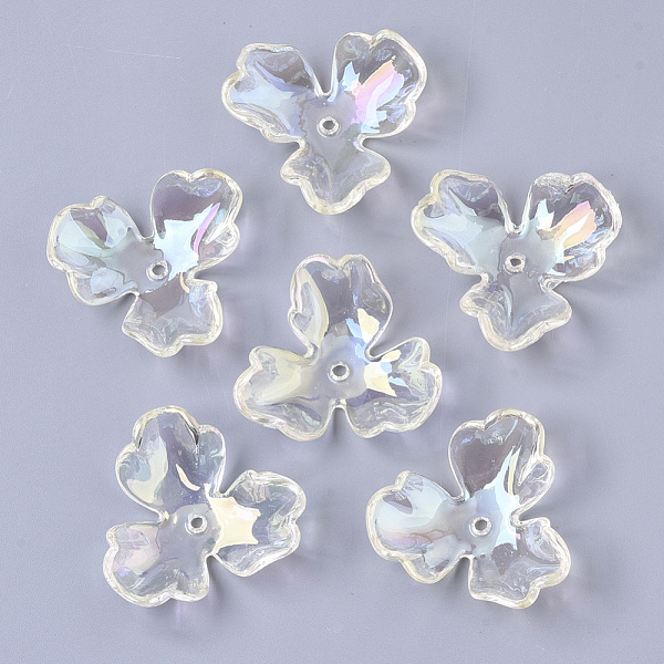 PandaHall Transparent Acrylic Bead Caps, AB Color Plated, 3-Petal Flower, Clear AB, 36x39x11mm, Hole: 2.2mm Acrylic White
PandaHall Transparent Acrylic Bead Caps, AB Color Plated, 3-Petal Flower, Clear AB, 36x39x11mm, Hole: 2.2mm Acrylic White