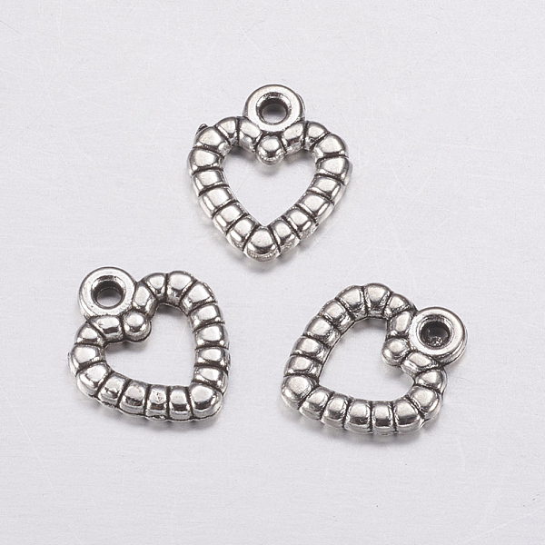 PandaHall Antique Silver Plated Tibetan Style Zinc Alloy Heart Pendants, Lead Free and Cadmium Free, about 9.5mm wide, 11mm long, hole: 1mm...
PandaHall Antique Silver Plated Tibetan Style Zinc Alloy Heart Pendants, Lead Free and Cadmium Free, about 9.5mm wide, 11mm long, hole: 1mm...