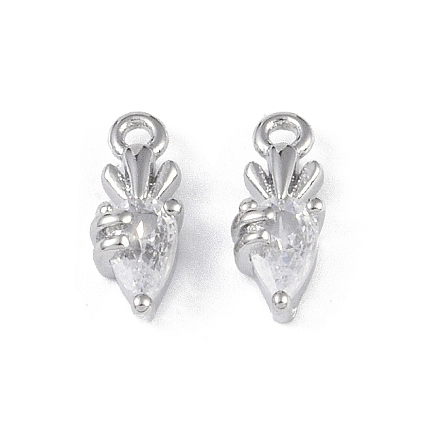 PandaHall Brass Glass Pendants, Carrot Charms, Real Platinum Plated, 9.5x4x3mm, Hole: 1mm Brass+Glass Carrot Clear
PandaHall Brass Glass Pendants, Carrot Charms, Real Platinum Plated, 9.5x4x3mm, Hole: 1mm Brass+Glass Carrot Clear