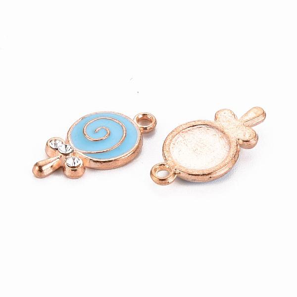 PandaHall Alloy Pendants, Cadmium Free & Lead Free, with Enamel and Rhinestone, Lollipop, Light Gold, Crystal, Light Sky Blue, 18x9.5x3mm...
PandaHall Alloy Pendants, Cadmium Free & Lead Free, with Enamel and Rhinestone, Lollipop, Light Gold, Crystal, Light Sky Blue, 18x9.5x3mm...