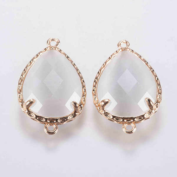 PandaHall Glass Links connectors, with Brass Finding, Faceted, teardrop, Golden, Ghost White, 23.5x14.5x5mm, Hole: 0.8mm Brass Teardrop...
PandaHall Glass Links connectors, with Brass Finding, Faceted, teardrop, Golden, Ghost White, 23.5x14.5x5mm, Hole: 0.8mm Brass Teardrop...