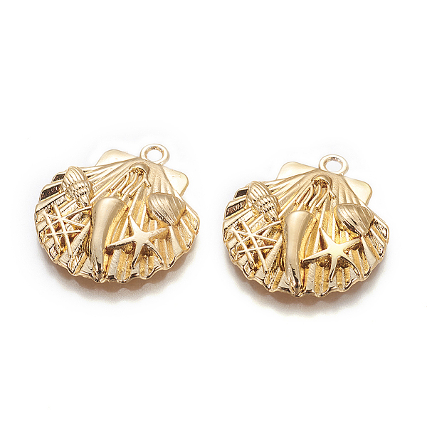 PandaHall Alloy Pendants, Long-Lasting Plated, Scallop Shell Shape, Golden, 28x25.5x4.5mm, Hole: 2.5mm Alloy Shell Shape
PandaHall Alloy Pendants, Long-Lasting Plated, Scallop Shell Shape, Golden, 28x25.5x4.5mm, Hole: 2.5mm Alloy Shell Shape