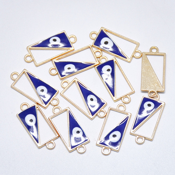 PandaHall Alloy Enamel Links connectors, Rectangle with Evil Eye, Light Gold, Blue, 23.5x10x1.5mm, Hole: 1.8mm Alloy+Enamel Evil Eye Blue
PandaHall Alloy Enamel Links connectors, Rectangle with Evil Eye, Light Gold, Blue, 23.5x10x1.5mm, Hole: 1.8mm Alloy+Enamel Evil Eye Blue