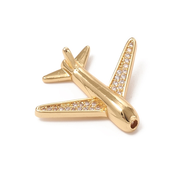 PandaHall Brass Micro Pave Clear Cubic Zirconia Beads, Long-Lasting Plated, Airliner/Passenger Plane, Golden, 20x24x7mm, Hole: 1.6mm...
PandaHall Brass Micro Pave Clear Cubic Zirconia Beads, Long-Lasting Plated, Airliner/Passenger Plane, Golden, 20x24x7mm, Hole: 1.6mm...