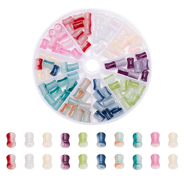 PandaHall 90Pcs 10 Colors Glass Beads Strands, Bamboo Stick Shape, Mixed Color, 11.5~12x8~8.5mm, Hole: 1.1mm, 9Pcs/color Glass Bamboo..., Multicolor
PandaHall 90Pcs 10 Colors Glass Beads Strands, Bamboo Stick Shape, Mixed Color, 11.5~12x8~8.5mm, Hole: 1.1mm, 9Pcs/color Glass Bamboo..., Multicolor