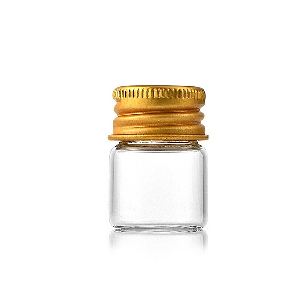 PandaHall Glass Bottles Bead Containers, Screw Top Bead Storage Tubes with Golden Plated Aluminum Cap, Column, Clear, 2.2x3cm, Capacity: 5ml...
PandaHall Glass Bottles Bead Containers, Screw Top Bead Storage Tubes with Golden Plated Aluminum Cap, Column, Clear, 2.2x3cm, Capacity: 5ml...