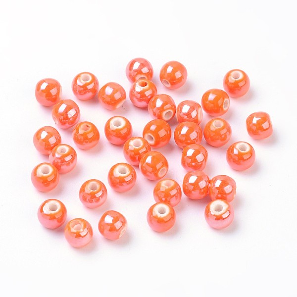 PandaHall Pearlized Handmade Porcelain Round Beads, Coral, 6mm, Hole: 1.5mm Porcelain Round Red
PandaHall Pearlized Handmade Porcelain Round Beads, Coral, 6mm, Hole: 1.5mm Porcelain Round Red