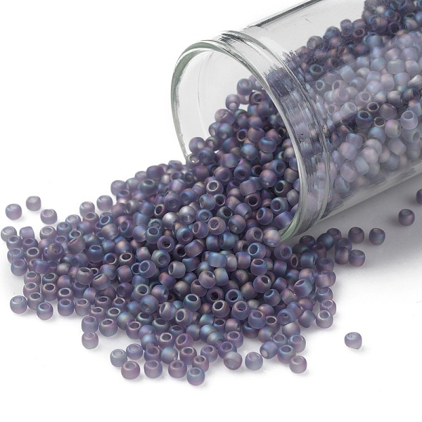 PandaHall TOHO Round Seed Beads, Japanese Seed Beads, (166DF) Transparent AB Frost Light Tanzanite, 11/0, 2.2mm, Hole: 0.8mm, about..., Purple
PandaHall TOHO Round Seed Beads, Japanese Seed Beads, (166DF) Transparent AB Frost Light Tanzanite, 11/0, 2.2mm, Hole: 0.8mm, about..., Purple