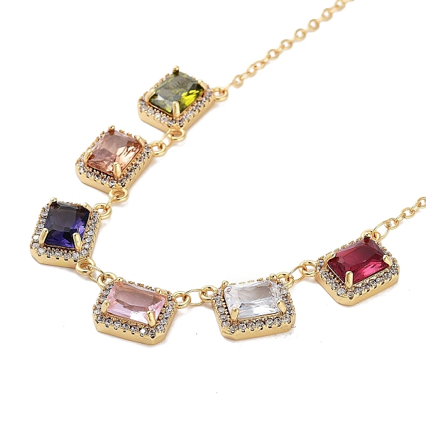 PandaHall Rack Plating Brass Micro Pave Cubic Zirconia Necklaces, with Square Glass, Cadmium Free & Lead Free, Colorful, 15.55~15.75 inch...
PandaHall Rack Plating Brass Micro Pave Cubic Zirconia Necklaces, with Square Glass, Cadmium Free & Lead Free, Colorful, 15.55~15.75 inch...