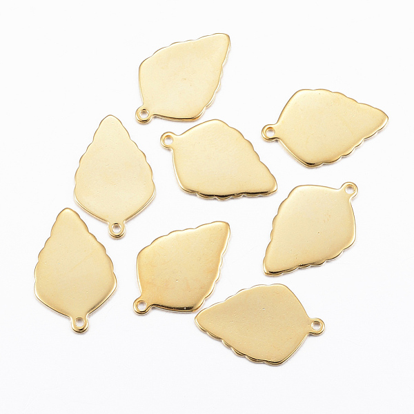 PandaHall 304 Stainless Steel Pendants, Leaf, Golden, 18.5x12x1mm, Hole: 1mm Stainless Steel Leaf
PandaHall 304 Stainless Steel Pendants, Leaf, Golden, 18.5x12x1mm, Hole: 1mm Stainless Steel Leaf